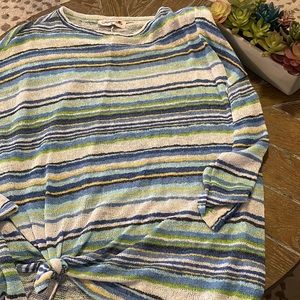 Glamour Farms stripe sweater, Medium